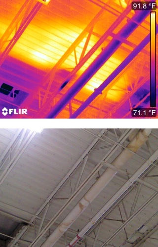 Commercial Roof Ponding with FLIR T420